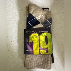 COPY - NWT Kentwool 19th Hole Golf Socks Argyle Med. Women Shoe Sz. 6-10. Men 5…
